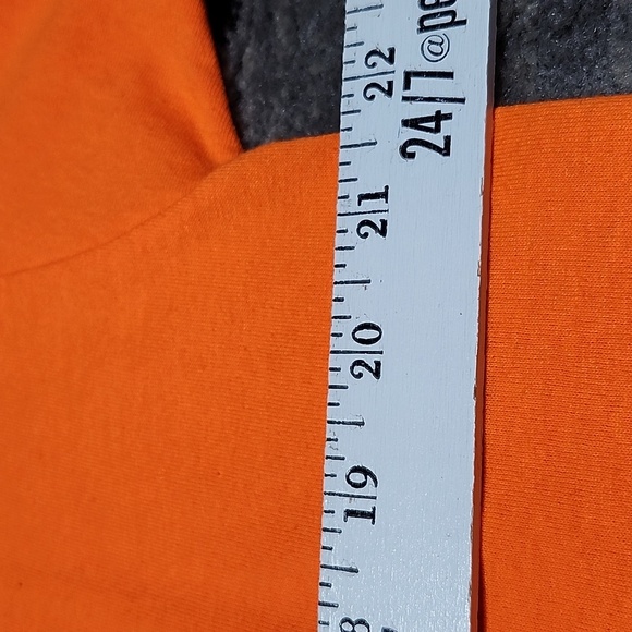 JERZEES HEAVYWEIGHT BLEND XL SAFETY ORANGE CREW-NECK TEE-SHIRT - Picture 6 of 11